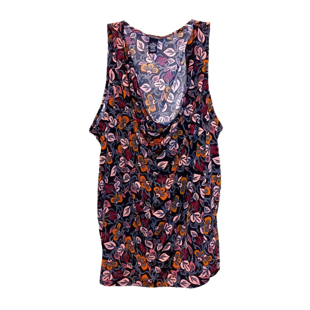 AnyWear by Catherines Drape Front Tank Top Size 3X (26/28) Career Officecore